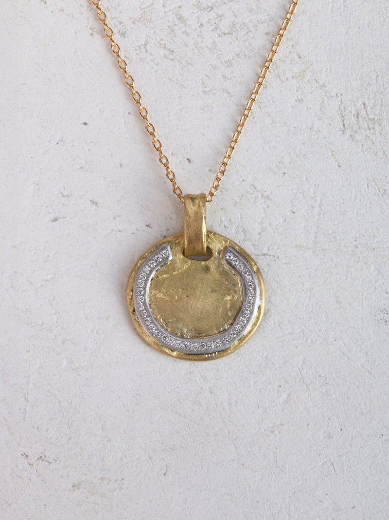 Refine metal Coin Pendant Necklace 51