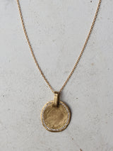 Refine metal Coin Pendant Necklace 61