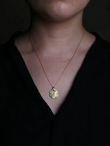 Refine metal Coin Pendant Necklace 66
