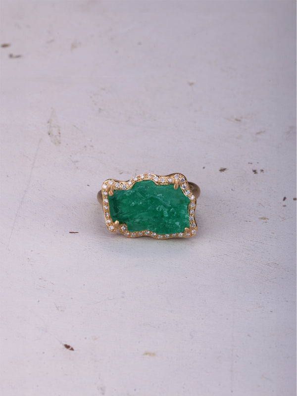 【路面店/ONLINE限定】EMERALD RING rke064oak