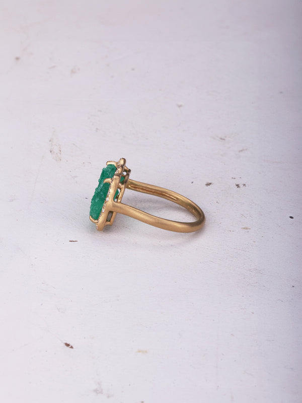 【路面店/ONLINE限定】EMERALD RING rke064oak