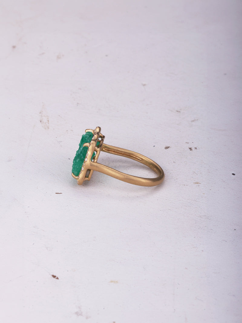 【路面店/ONLINE限定】EMERALD RING rke064oak