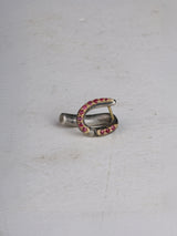 【NEW 路面店/ONLINE限定】空間ピアス  一点物のルビーver.　pcr021oak