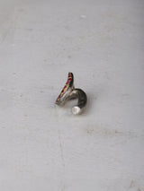 【NEW 路面店/ONLINE限定】空間ピアス  一点物のルビーver.　pcr021oak