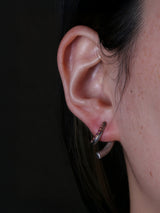 【NEW 路面店/ONLINE限定】空間ピアス  一点物のルビーver.　pcr021oak