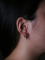 【NEW 路面店/ONLINE限定】空間ピアス  一点物のルビーver.　pcr021oak