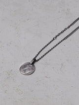 Refine metal Coin Pendant Necklace sv11