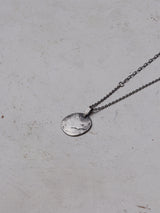 Refine metal Coin Pendant Necklace sv6