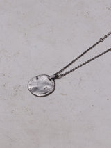 Refine metal Coin Pendant Necklace sv8