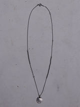 Refine metal Coin Pendant Necklace sv10