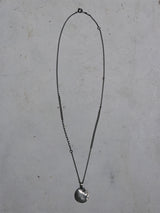 Refine metal Coin Pendant Necklace sv6