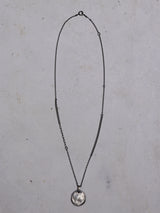 Refine metal Coin Pendant Necklace sv7