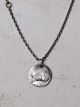 Refine metal Coin Pendant Necklace sv1
