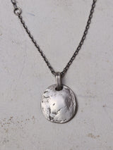 【NEW】Refine metal Coin Pendant Necklace sv4