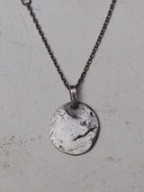 Refine metal Coin Pendant Necklace sv6