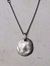 Refine metal Coin Pendant Necklace sv7