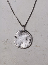 Refine metal Coin Pendant Necklace sv8