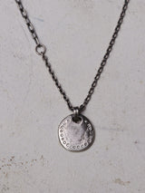 Refine metal Coin Pendant Necklace sv9