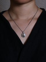 【NEW】Refine metal Coin Pendant Necklace sv4